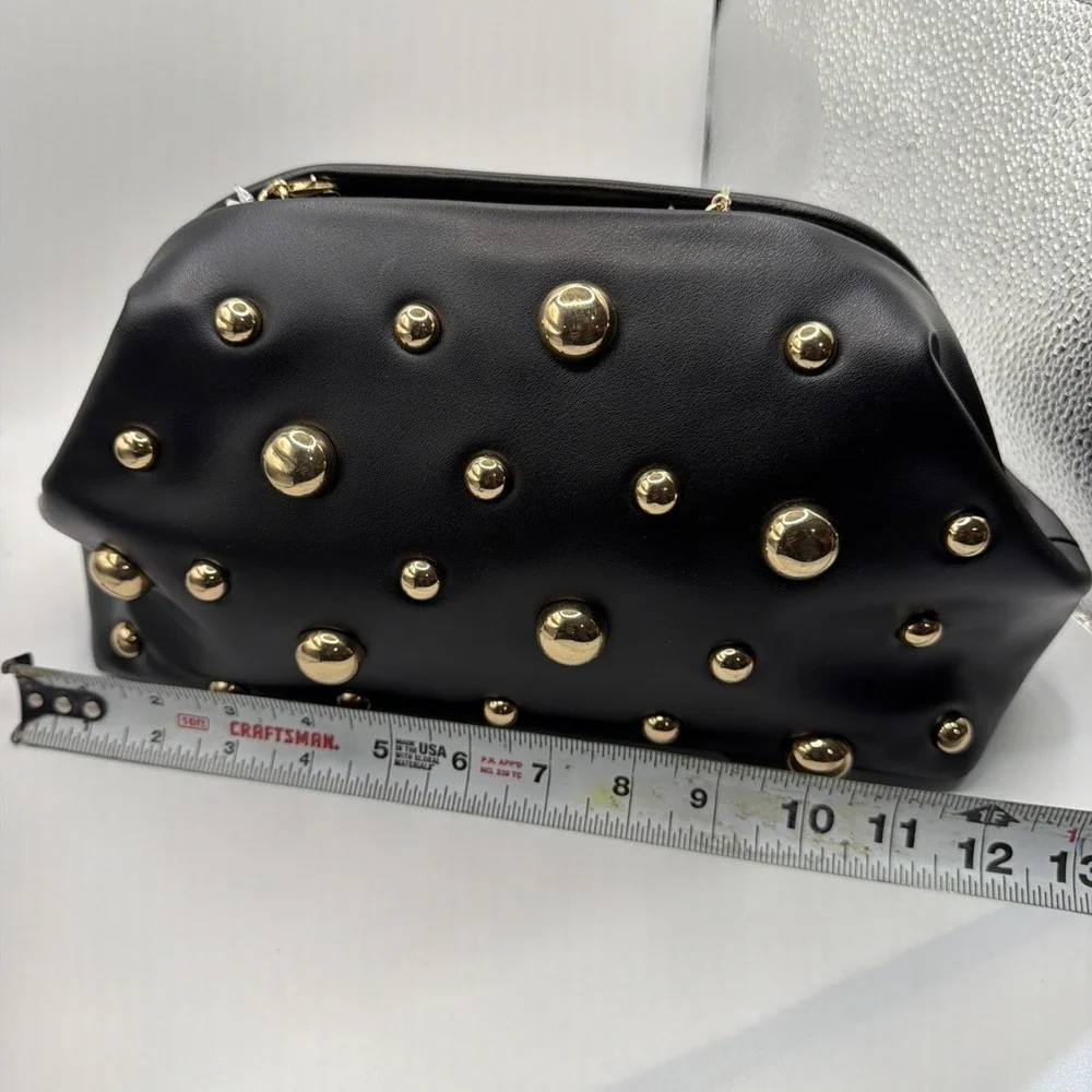 Studded Oversized Clutch - A New‎ Day Black. Brand New